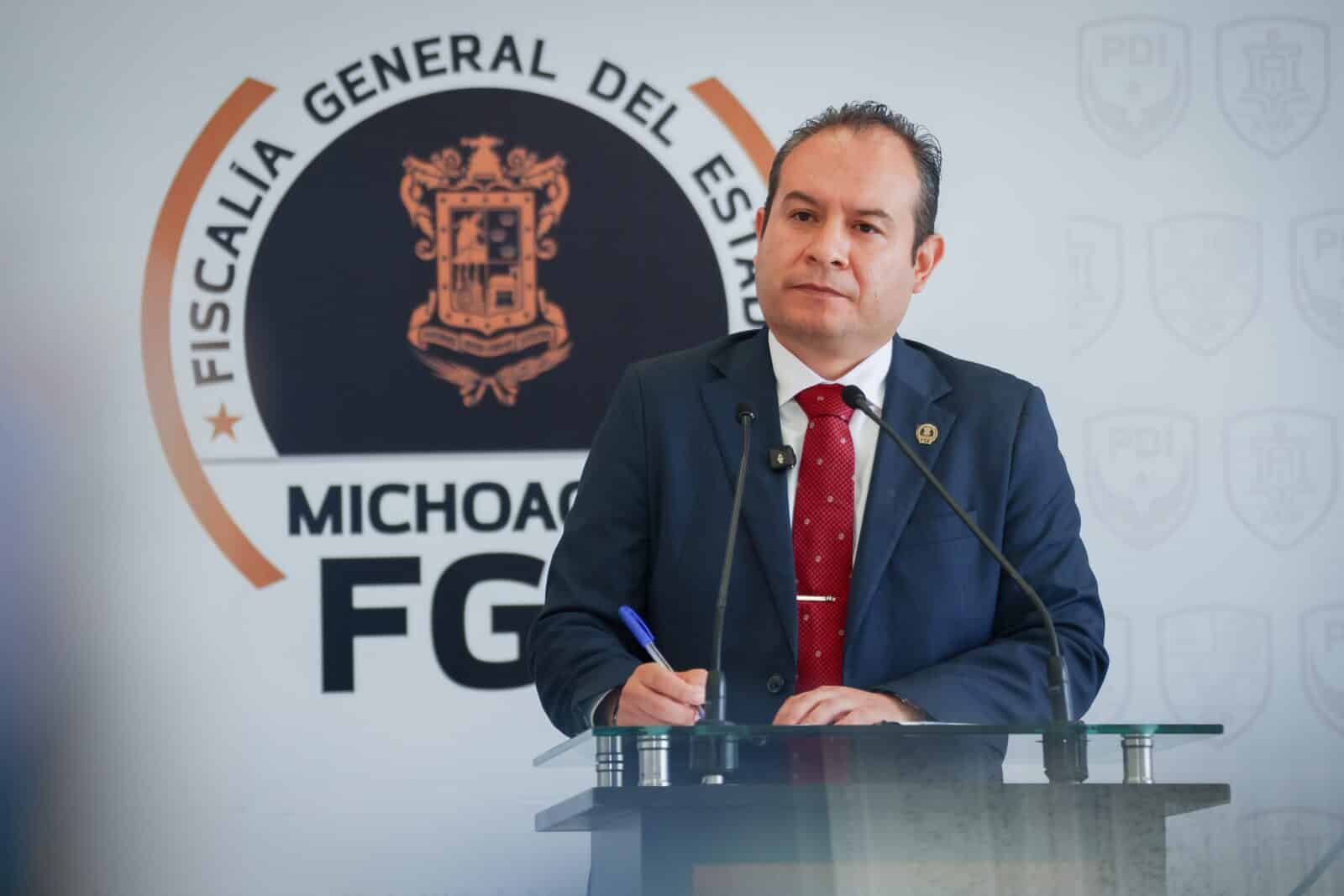 Informa Vicefiscal Israel Vega acciones y resultados relevantes contra la incidencia delictiva en Michoacán