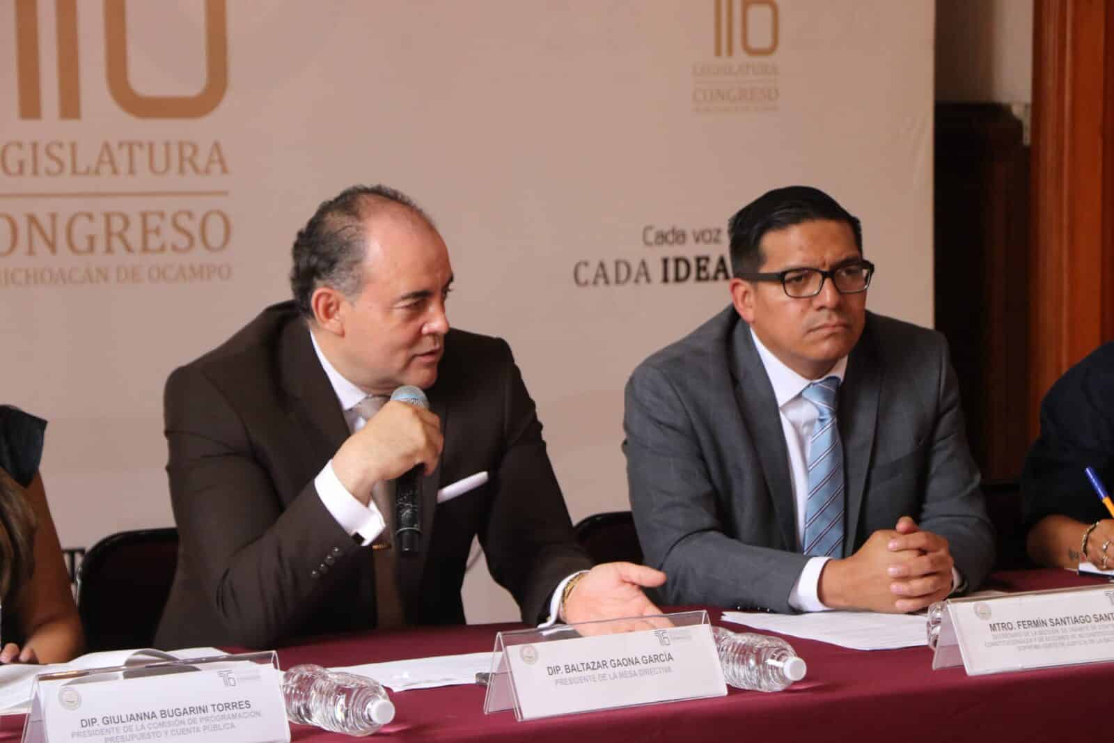Congreso de Michoacán avanza en cumplimiento de resoluciones de la SCJN: Baltazar Gaona